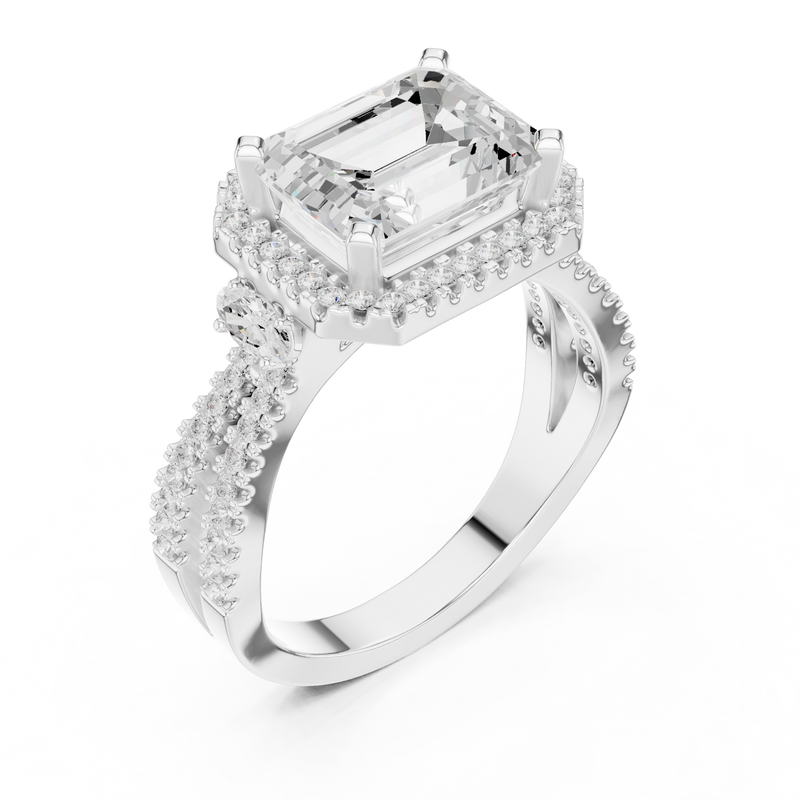 Ladies Ring DDLR-339@7 - White Gold - Image