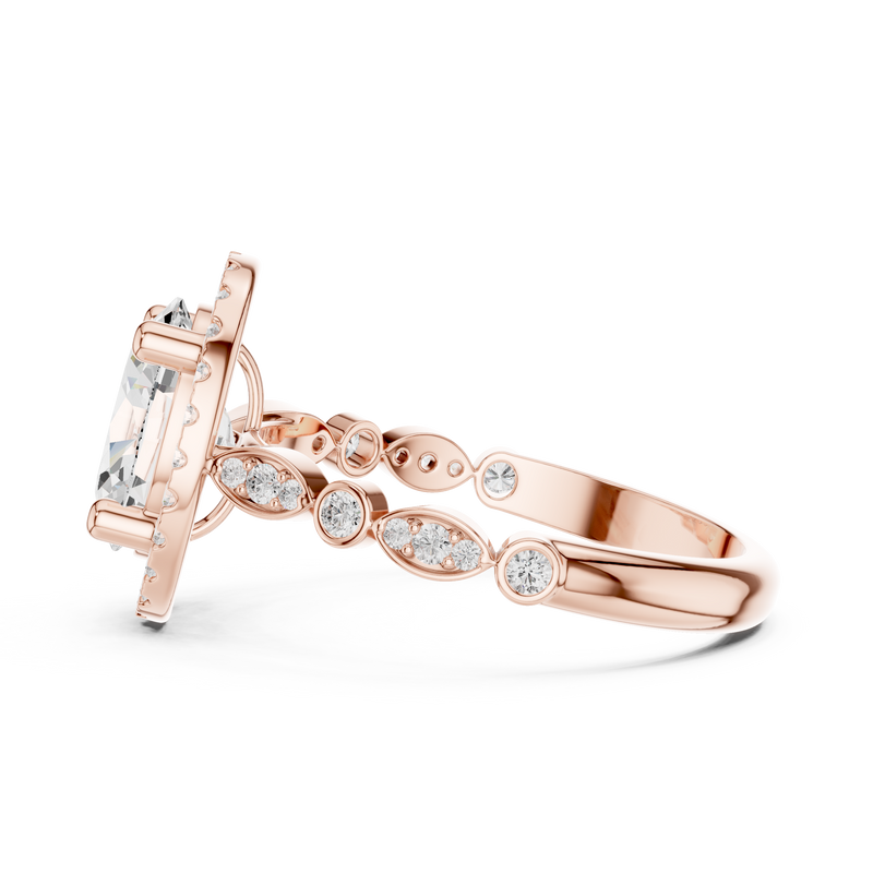 Ladies Ring DDLR-340@7 - Rose Gold - Image