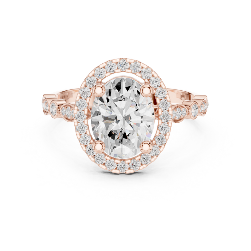 Ladies Ring DDLR-340@7 - Rose Gold - Image