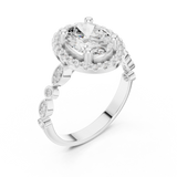 Ladies Ring DDLR-340@7 - White Gold - Image