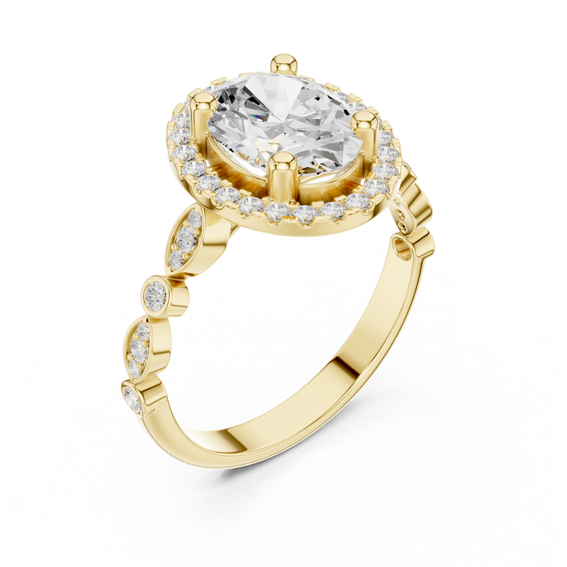 Ladies Ring DDLR-340@7 - Yellow Gold - Image