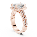 Ladies Ring DDLR-341@7 - Rose Gold - Image