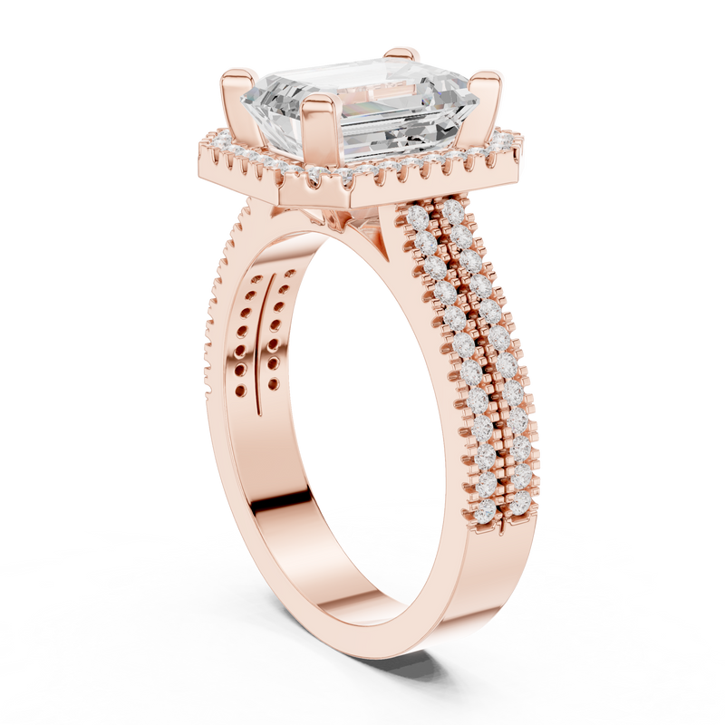 Ladies Ring DDLR-341@7 - Rose Gold - Image