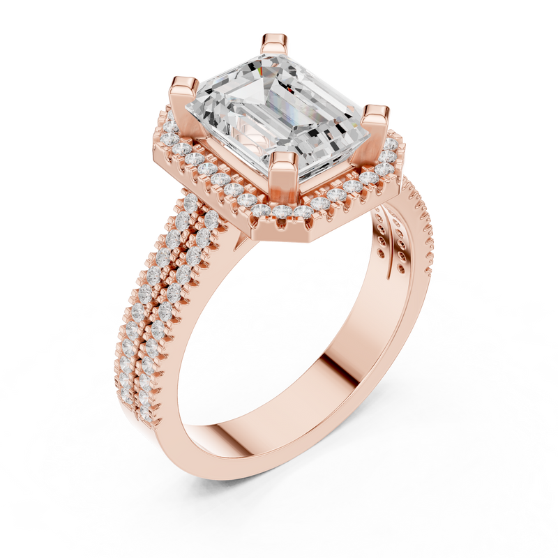 Ladies Ring DDLR-341@7 - Rose Gold - Image