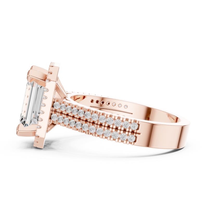 Ladies Ring DDLR-341@7 - Rose Gold - Image