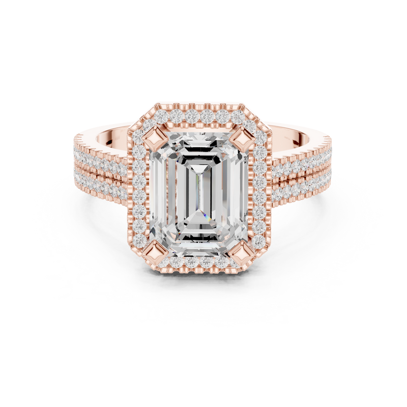 Ladies Ring DDLR-341@7 - Rose Gold - Image
