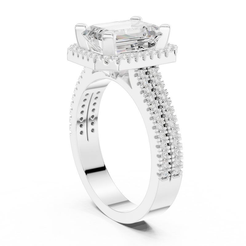 Ladies Ring DDLR-341@7 - White Gold - Image