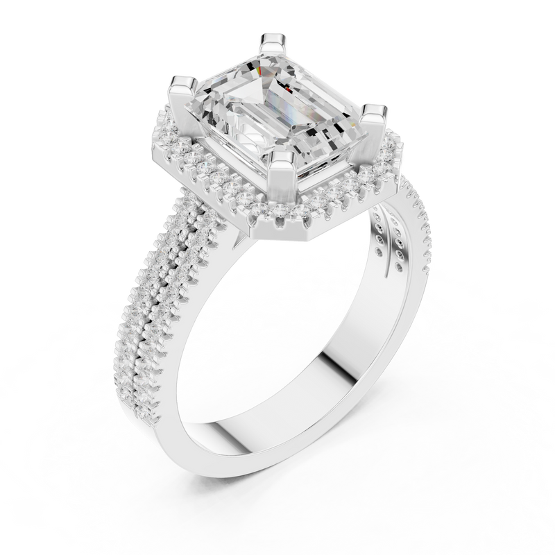 Ladies Ring DDLR-341@7 - White Gold - Image