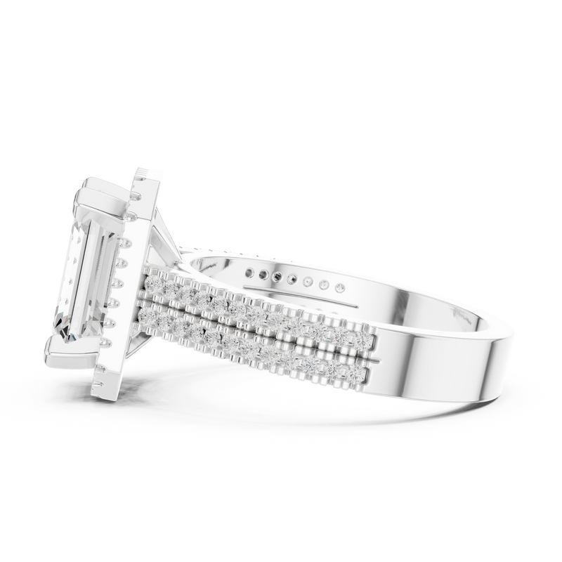 Ladies Ring DDLR-341@7 - White Gold - Image