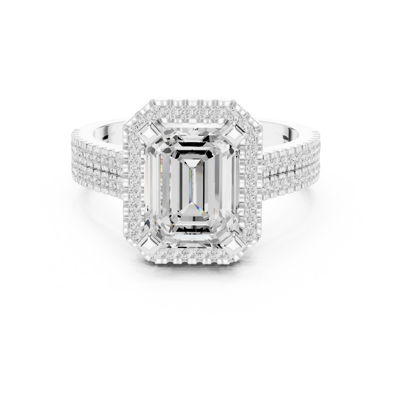 Ladies Ring DDLR-341@7 - White Gold - Image