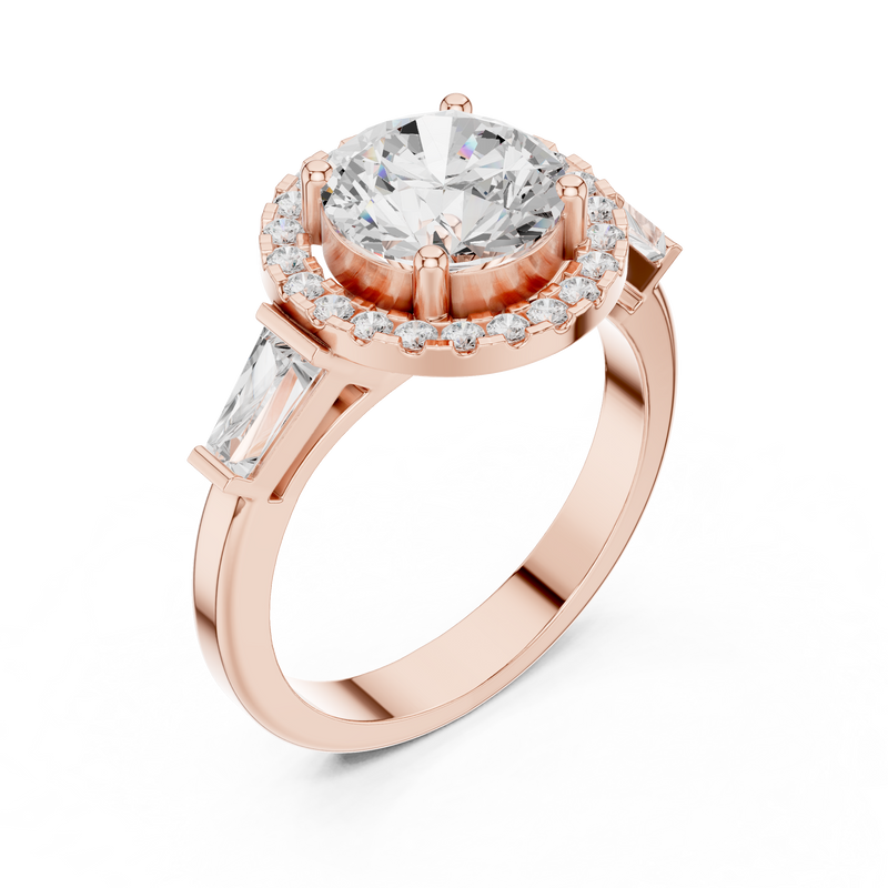 Ladies Ring DDLR-342@7 - Rose Gold - Image