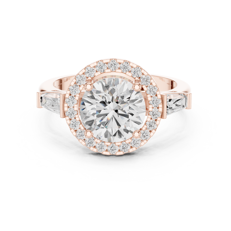 Ladies Ring DDLR-342@7 - Rose Gold - Image