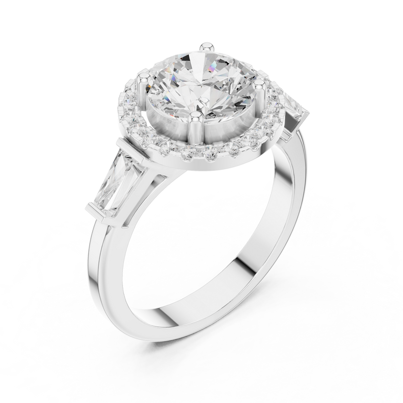 Ladies Ring DDLR-342@7 - White Gold - Image