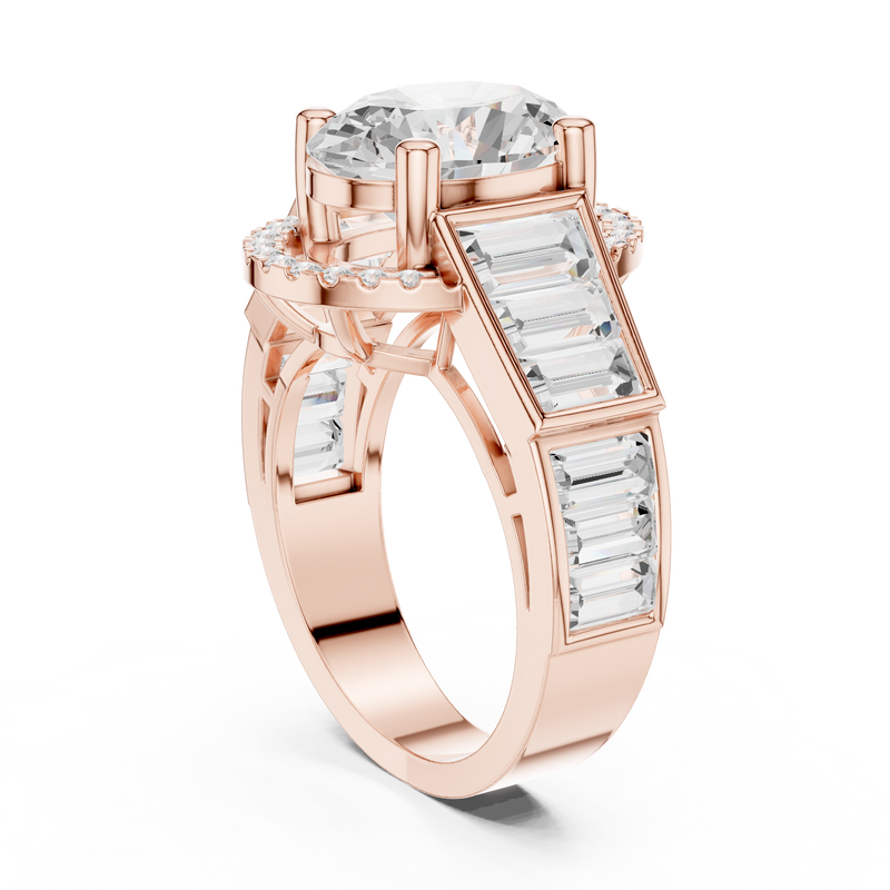 Ladies Ring DDLR-343@7 - Rose Gold - Image