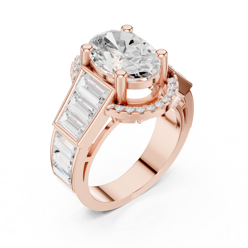 Ladies Ring DDLR-343@7 - Rose Gold - Image