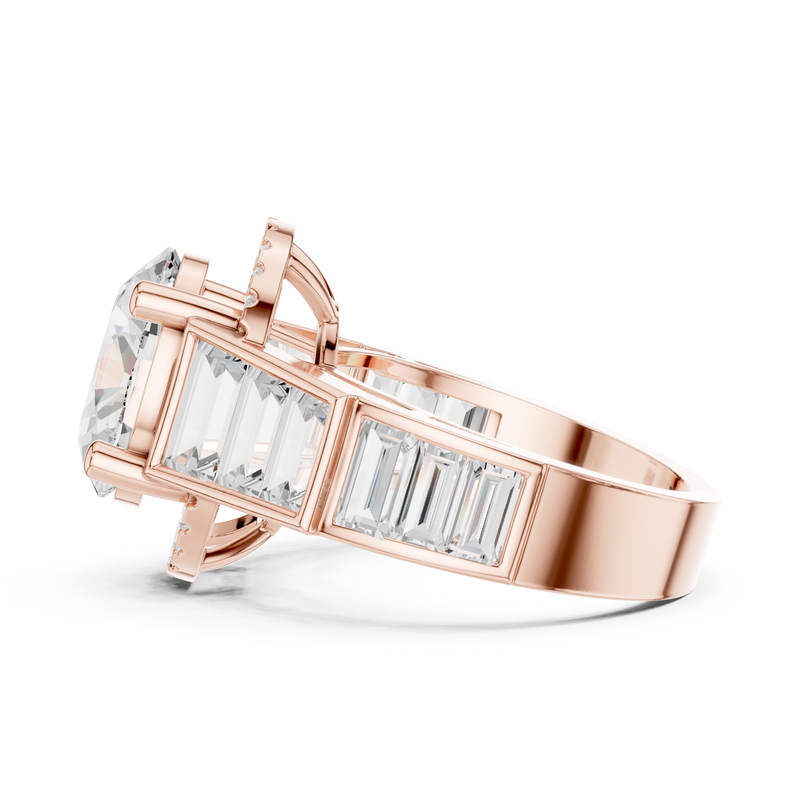 Ladies Ring DDLR-343@7 - Rose Gold - Image