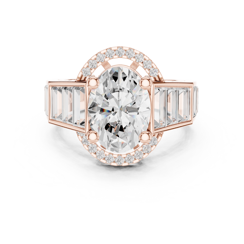 Ladies Ring DDLR-343@7 - Rose Gold - Image
