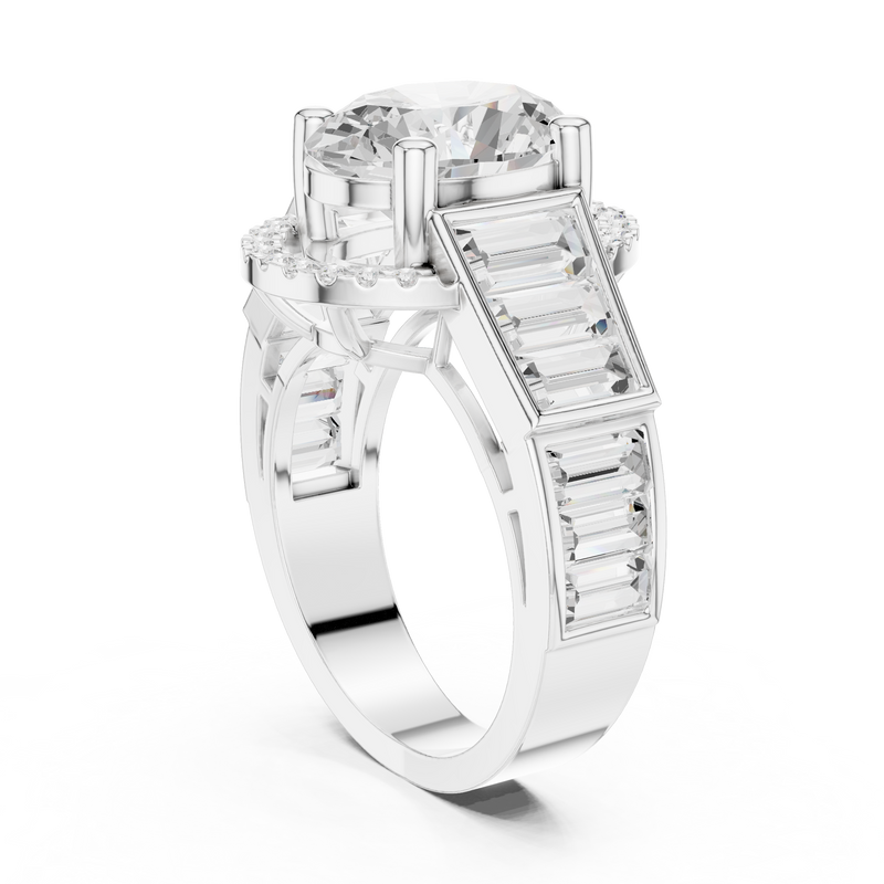 Ladies Ring DDLR-343@7 - White Gold - Image