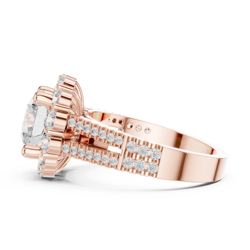 Ladies Ring DDLR-344@7 - Rose Gold - Image