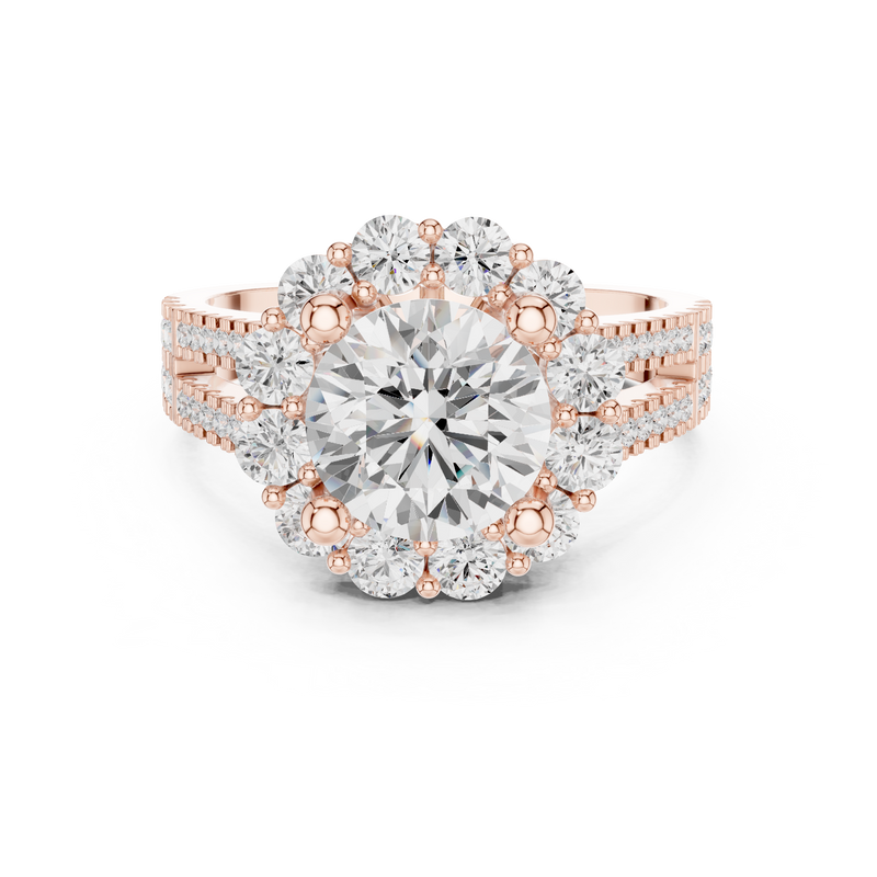 Ladies Ring DDLR-344@7 - Rose Gold - Image