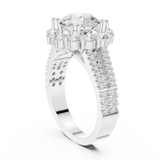 Ladies Ring DDLR-344@7 - White Gold - Image