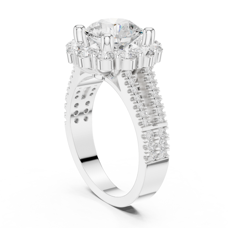 Ladies Ring DDLR-344@7 - White Gold - Image
