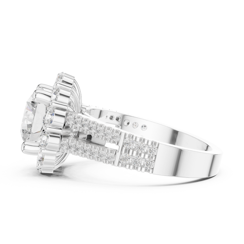 Ladies Ring DDLR-344@7 - White Gold - Image