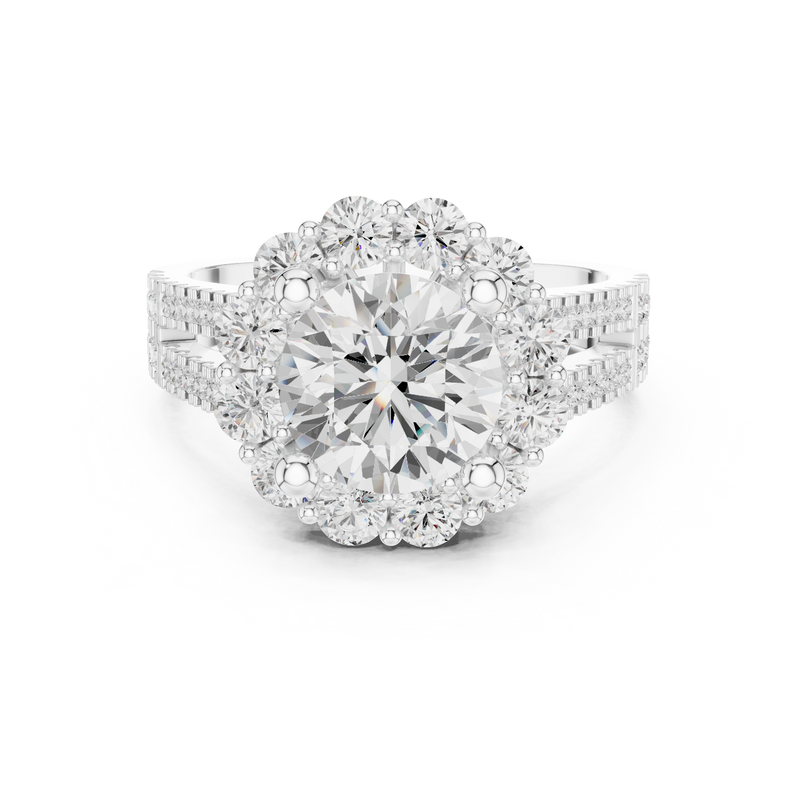 Ladies Ring DDLR-344@7 - White Gold - Image