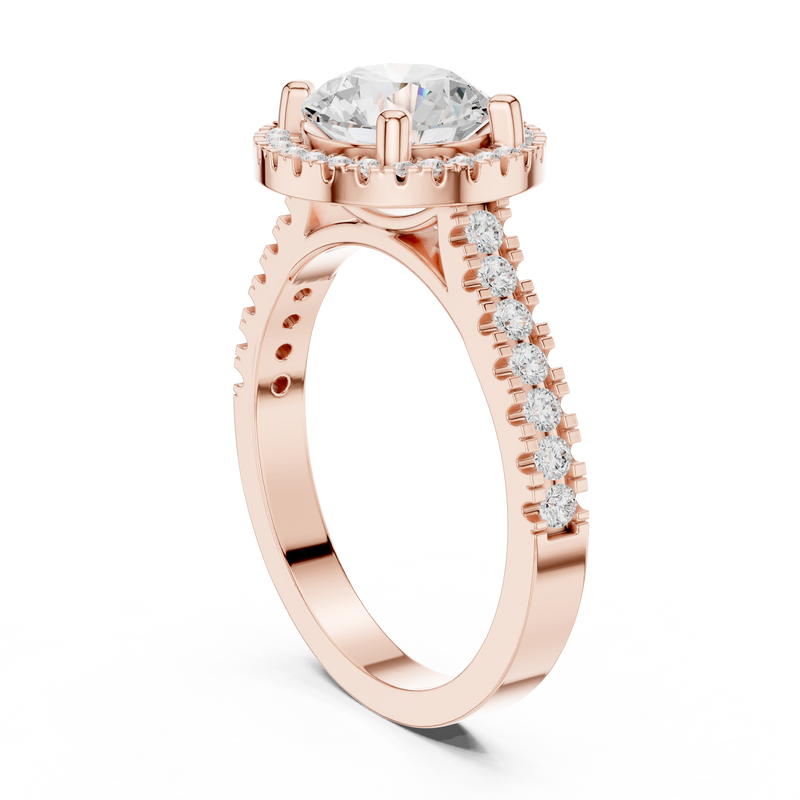 Ladies Ring DDLR-345@7 - Rose Gold - Image