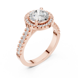 Ladies Ring DDLR-345@7 - Rose Gold - Image