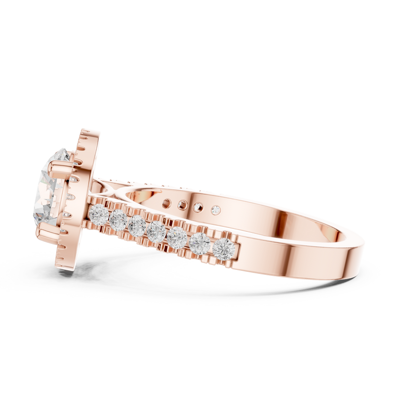 Ladies Ring DDLR-345@7 - Rose Gold - Image