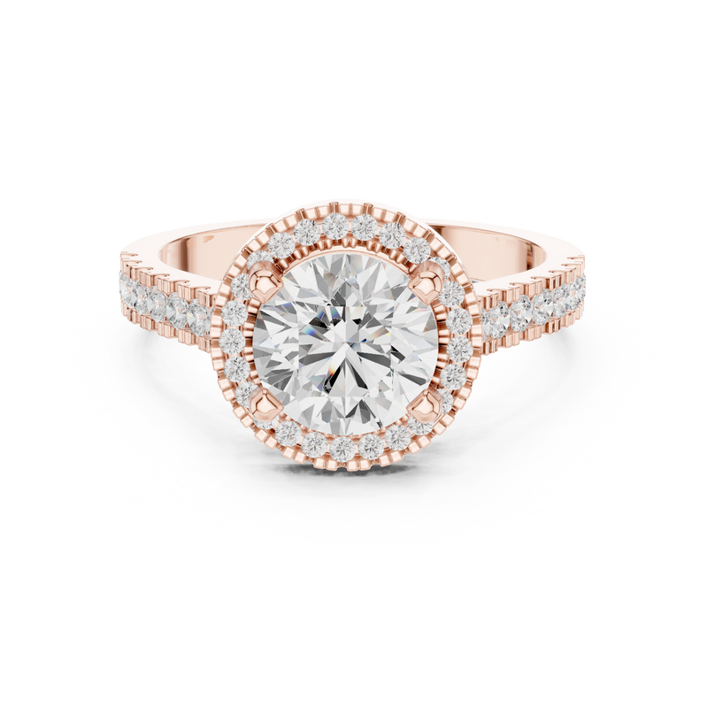 Ladies Ring DDLR-345@7 - Rose Gold - Image