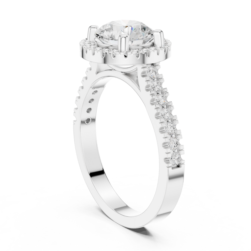 Ladies Ring DDLR-345@7 - White Gold - Image