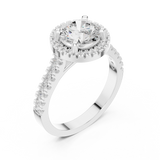 Ladies Ring DDLR-345@7 - White Gold - Image