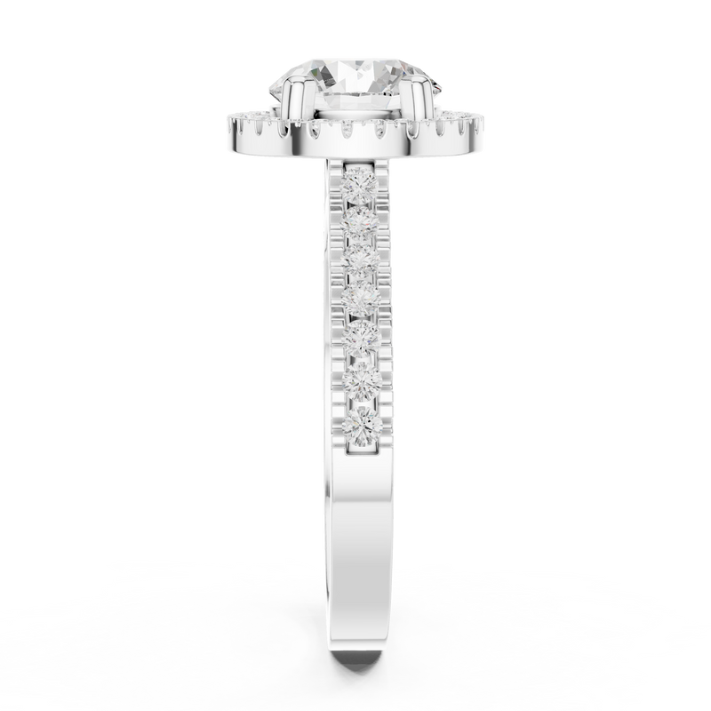 Ladies Ring DDLR-345@7 - White Gold - Image