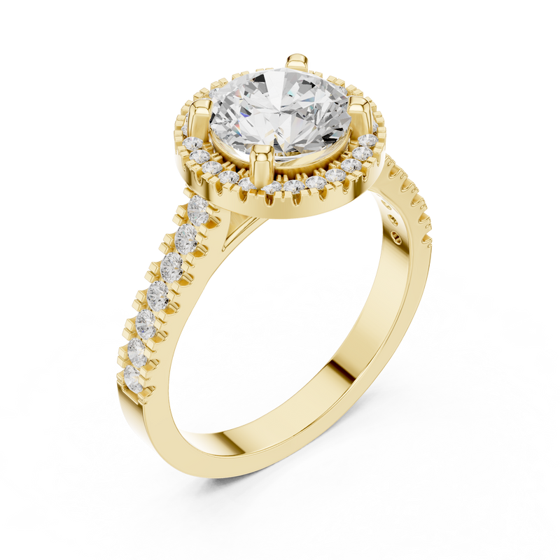 Ladies Ring DDLR-345@7 - Yellow Gold - Image