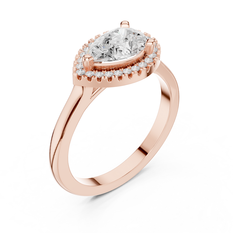 Ladies Ring DDLR-346@7 - Rose Gold - Image