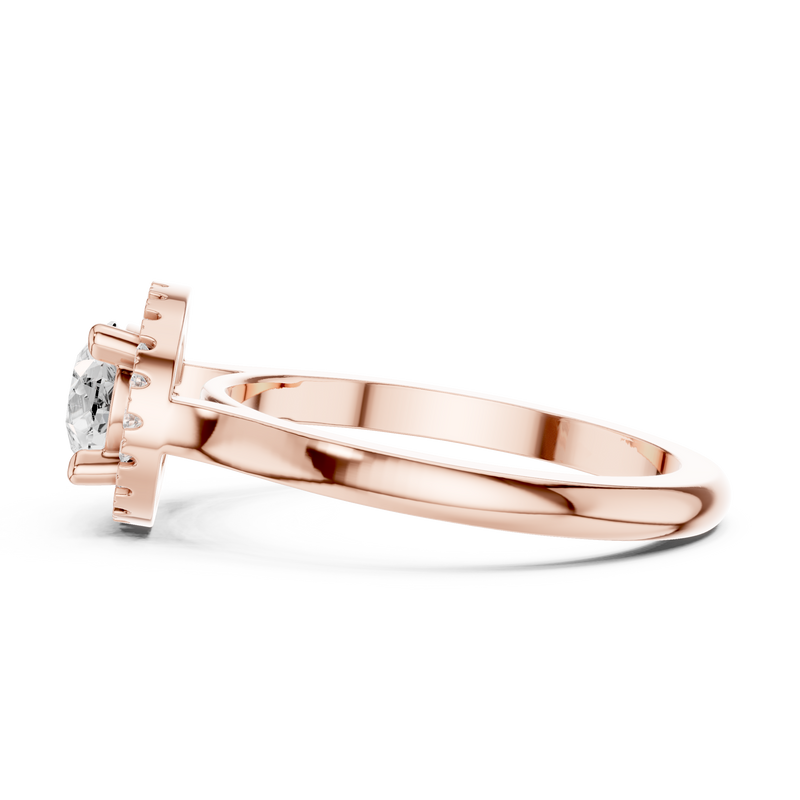 Ladies Ring DDLR-346@7 - Rose Gold - Image