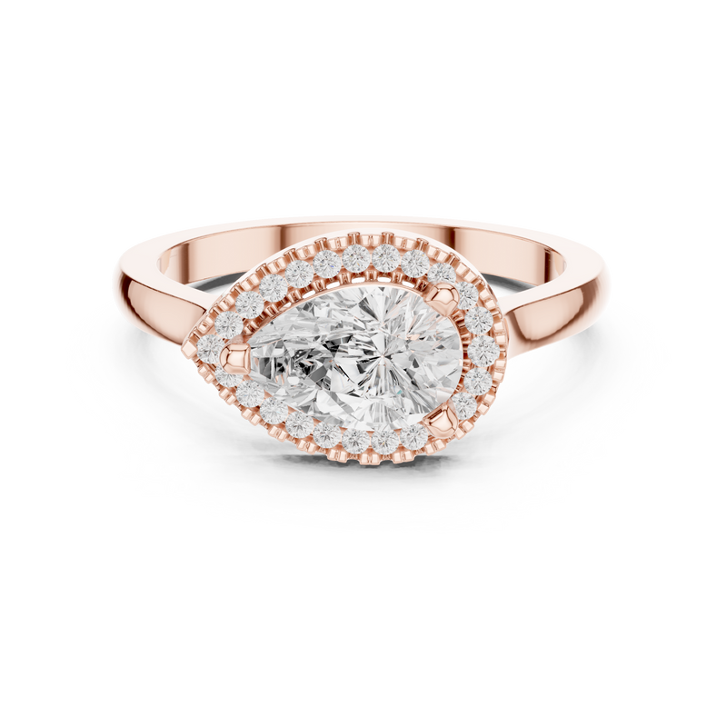Ladies Ring DDLR-346@7 - Rose Gold - Image