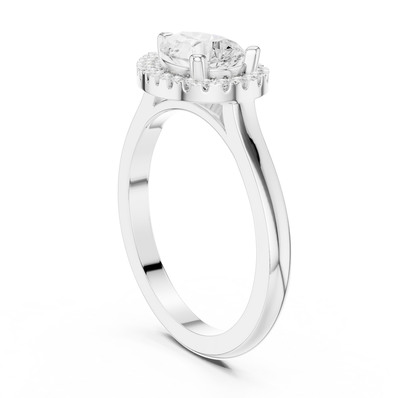 Ladies Ring DDLR-346@7 - White Gold - Image