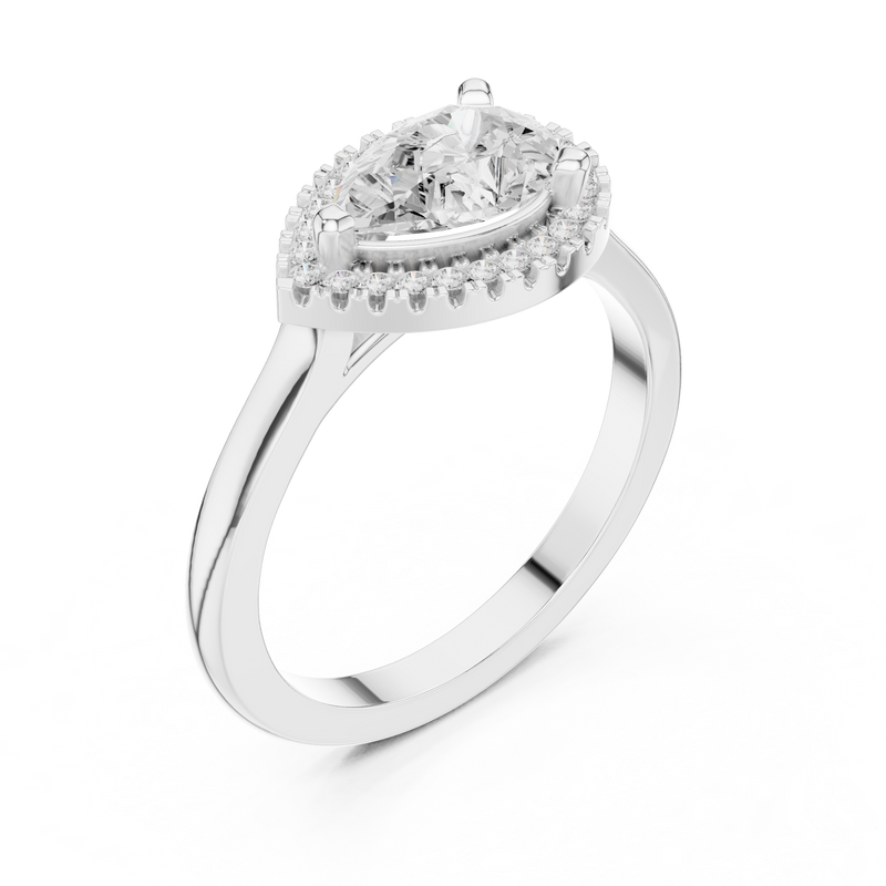 Ladies Ring DDLR-346@7 - White Gold - Image