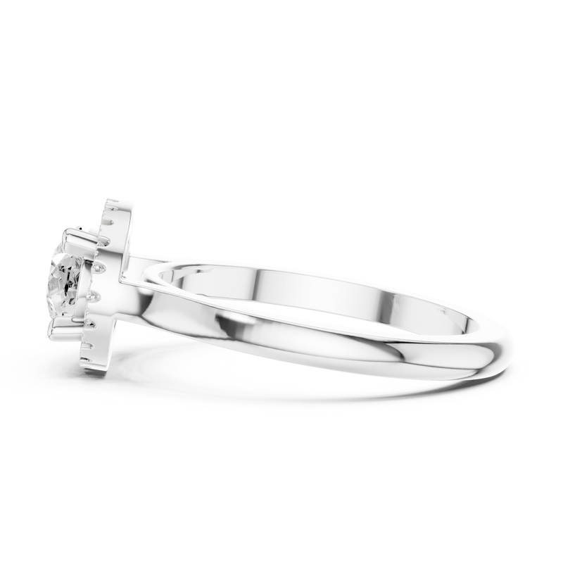 Ladies Ring DDLR-346@7 - White Gold - Image