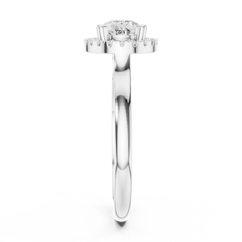 Ladies Ring DDLR-346@7 - White Gold - Image