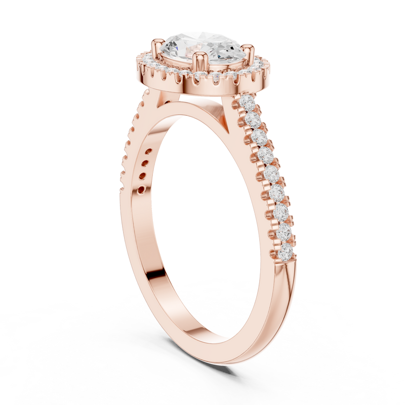 Ladies Ring DDLR-347@7 - Rose Gold - Image