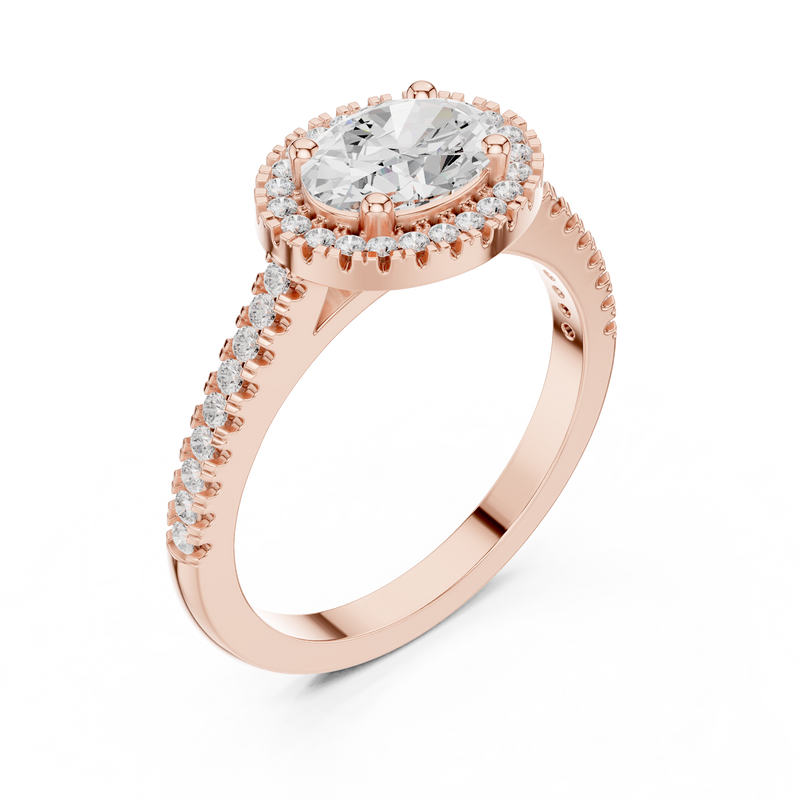 Ladies Ring DDLR-347@7 - Rose Gold - Image