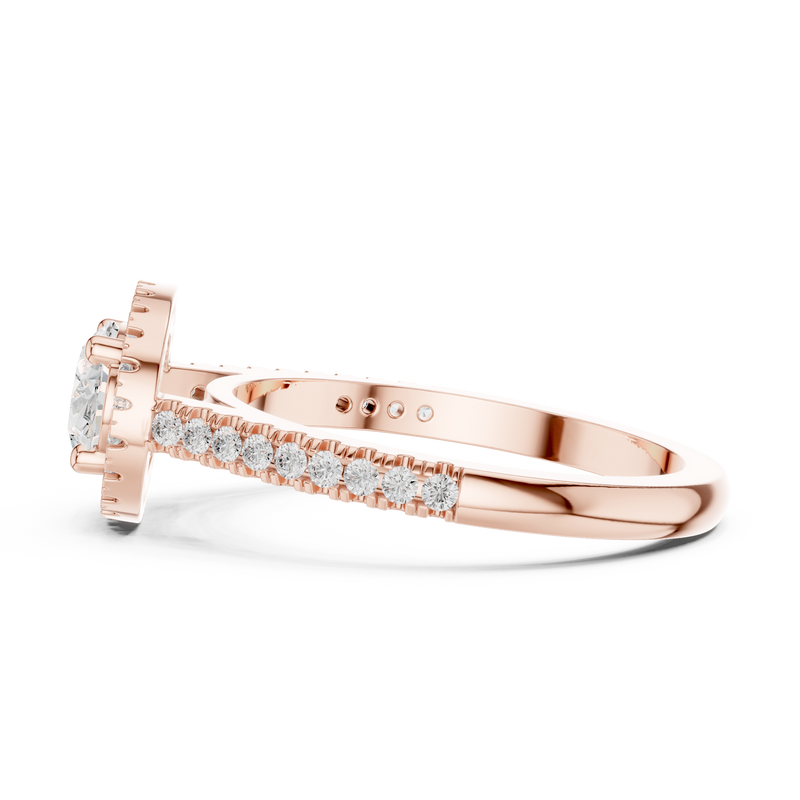Ladies Ring DDLR-347@7 - Rose Gold - Image