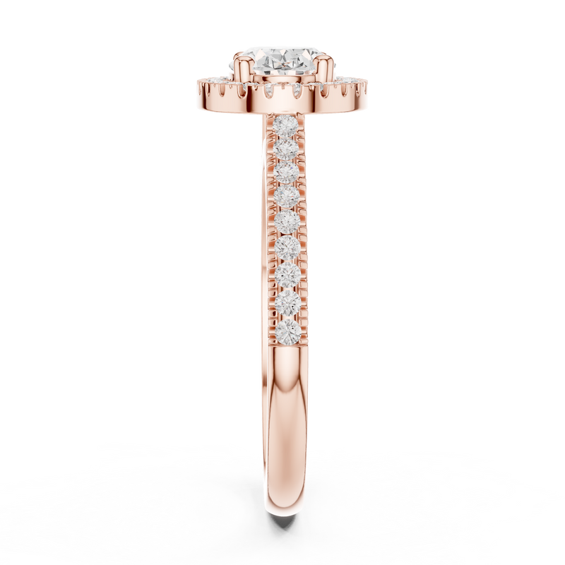 Ladies Ring DDLR-347@7 - Rose Gold - Image