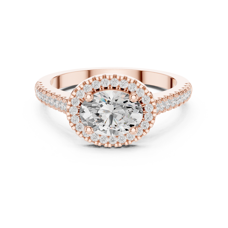 Ladies Ring DDLR-347@7 - Rose Gold - Image