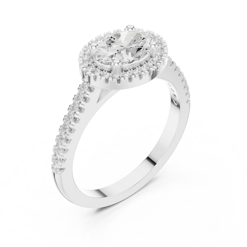 Ladies Ring DDLR-347@7 - White Gold - Image