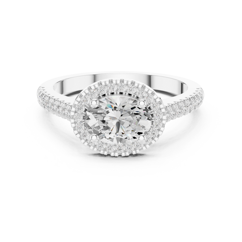 Ladies Ring DDLR-347@7 - White Gold - Image